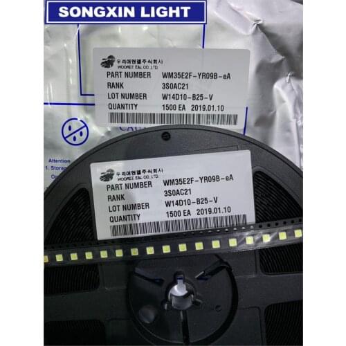1600PCS WOOREE LED Backlight 2W 6V 3535 150LM Cool white WM35E2F-YR09B-eA LCD Backlight for TV TV Application