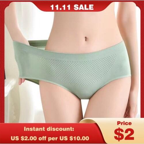 Womens Underwear Seamless Panties Sexy Lingerie Female Soft Underpants Solid Calcinha High Elasticity Comfortable Briefs