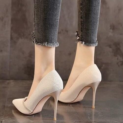 ZUZURUNS Womens High-heeled Shoes