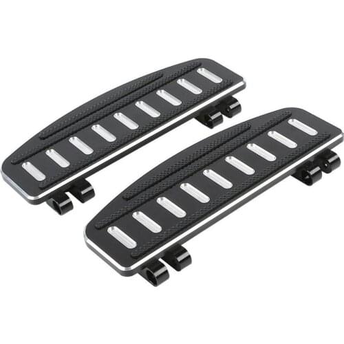 Motorcycle Pair Rider Footboard Inserts For Harley Touring Electra Glide Road Glide Fatboy Softail 1986-up