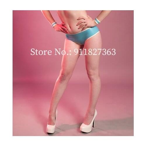 100% Handmade Latex Panties Sexy Young Lingerie Lady Fashion Underwear Shorts ( underwear only)