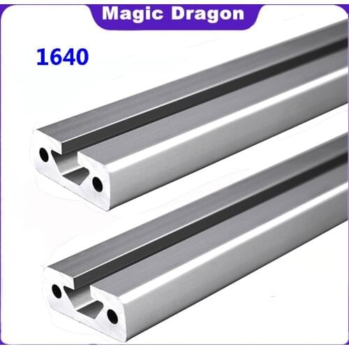 1640 European Standard Aluminum Profile Extrusion Length 100-1200mm Anodized Linear Rail For CNC 3D Printer Customizable Length