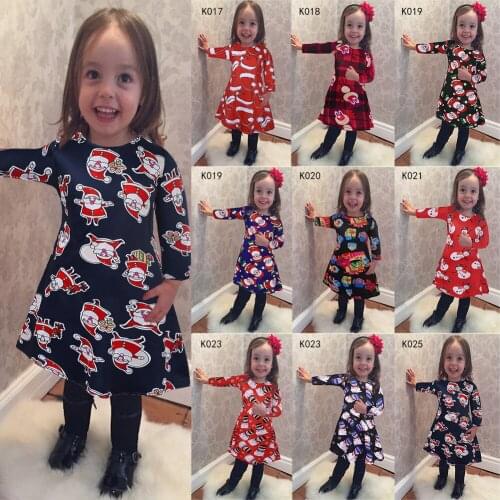 2016 autumn Princess Dress burst cartoon Christmas long sleeved Girl Dress Flower girl dress 2016 thick clothes printing dress