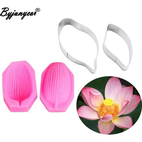 Lotus Petal Flower Veiner Cake Decorating Tools Fondant Sugarcraft Gumpaste Water Paper Clay Flower Making Tools CS182
