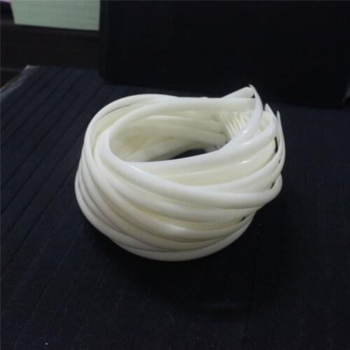 50pcs 10mm White Plastic Headbands No Teeth Headband DIY Accessories