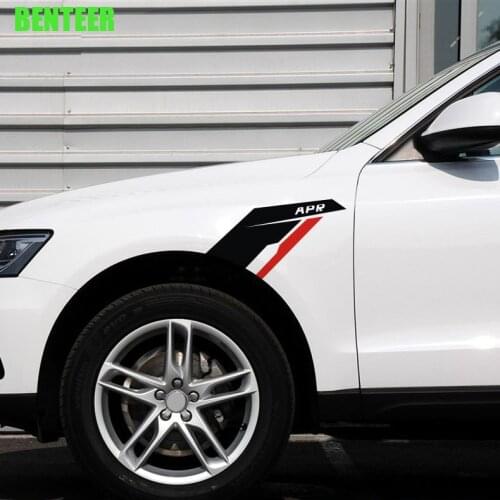 2pcs car style car sticker for volkswagen apr golf 6 golf 7 polo Sagitar B6 R36 B7L CC Touran Passat b8 audi A1 A3 A4 A6