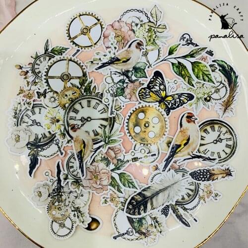 Panalisacraft 21pcs Junk journal Gorgeous vintage stickers paper for Scrapbooking Happy Planner/Card Making/ Journal Project