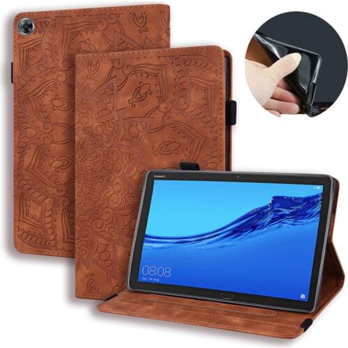 Tablet Cover For Huawei Mediapad M5 Lite 8 Case Emboss Leather Wallet Cover For Funda Huawei Mediapad M5 Lite 8 inch Case Funda