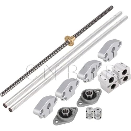 CNBTR Vertical 8mm Lead Rod 30cm Optical Axis Rail Slide Pillow Block Bearing