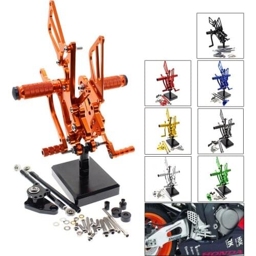 CNC Del Motociclo Pedane Regolabili Posteriori Set Spina Del Piede For Honda CBR CBR600RR 600RR 2007-2008