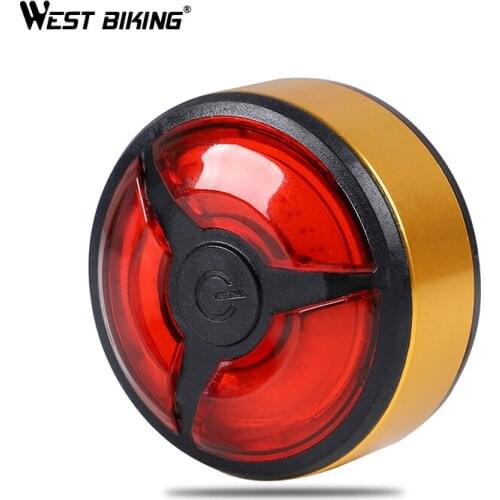WEST BIKING Bicycle Taillight USB Rechargeable Bike Flashlight Bike Rear Warning Lamp Cycling Accessories MTB Bicycle Taillight