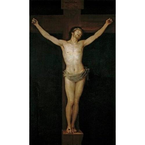 Christianity home print ART painting # Francisco Goya Crucified Crucifixion Christ on the Cross print painting good quality