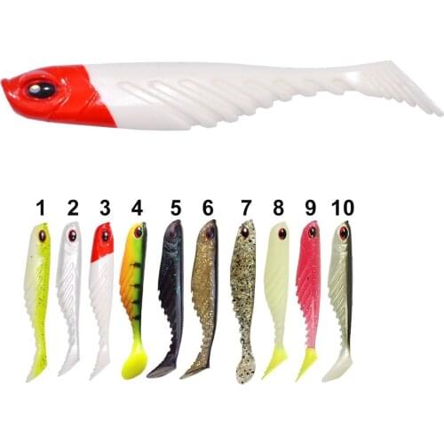 Artificial Worm Soft Lure 105mm/9.2g 3pcs T Tail Soft Plastics Shad Swimbait Wobblers Fishing Tackle Predator Vinyl Mustad Ima