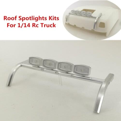 RC Truck Roof Spotlights Kits Fit For Tamiya 1/14 RC Tractor Trailer VOLVO FH16 56360 Remote Control Toys Truck