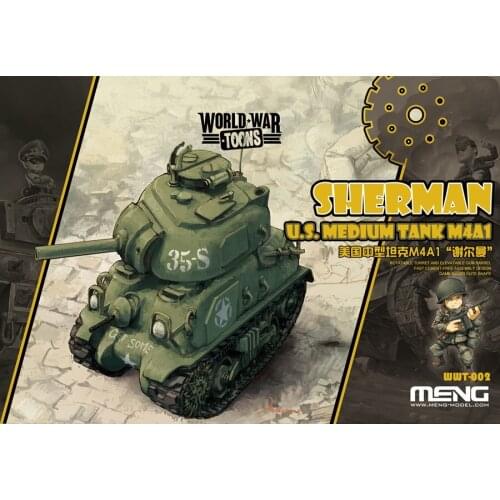 Meng Model WWT002 US Medium Tank M4A1 Sherman (Q Edition) Model Kit