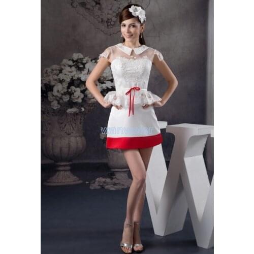 Free shipping 2018 new arrival gown a-line mini cap sleeve short sexy custom size/color Graduation bridesmaid Dresses