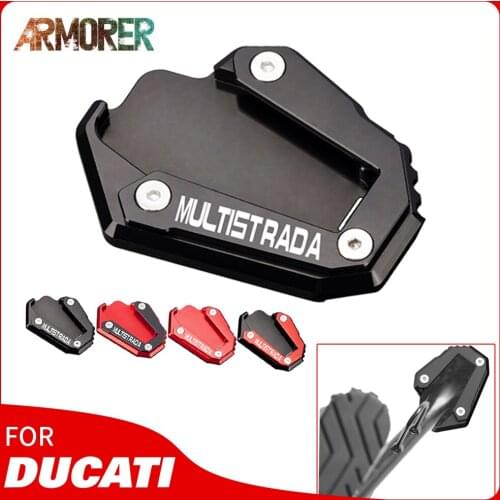 For DUCATI Multistrada 1200 Enduro 1200S 1260 1200S 950 Motorcycle Accessories Side Stand Enlarger pad support plate kickstand