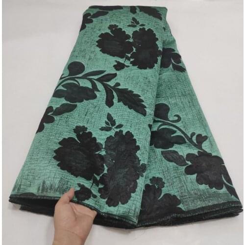 New African Brocade Fabric Jacquard Lace Cloth African Floral Damask Material Nigerian Tissus Tela For Bride Dress DJB15