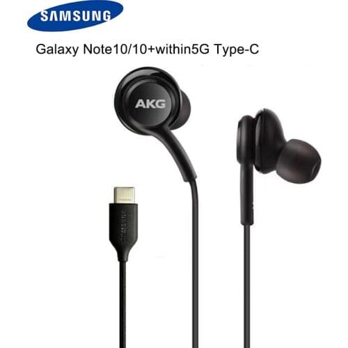 For noto10 original Samsung earphones type C earbuds in ear earphone microphone volume S10 note 8 9 10 plus A70 A50 for Huawei