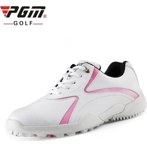 PGM Women Golf Shoes Lightweight Breathable Training Sneakers Ladies Spikesless Anti-skid Sports Athletics Shoes #B1339