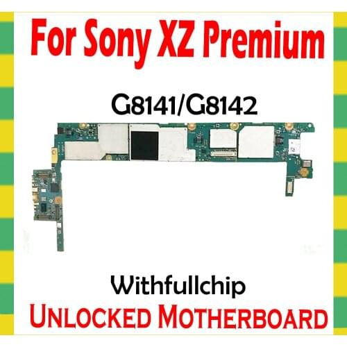 For Sony Ericsson Xperia XZ Premium G8141 G8142 Full Unlocked mainboard unlock Motherboard Android logic board mainboard boards