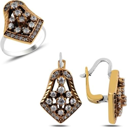 Silverlina Silver Zircon Stone Authentic Set