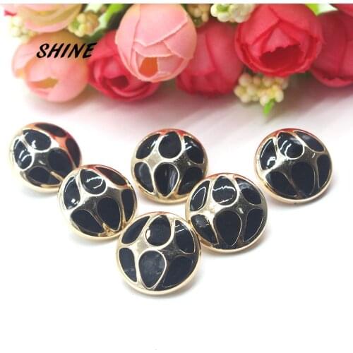 SHINE Brand 10PCs Resin Sewing Buttons Scrapbooking Round Shank 18mm Costura Botones Decorate W20004
