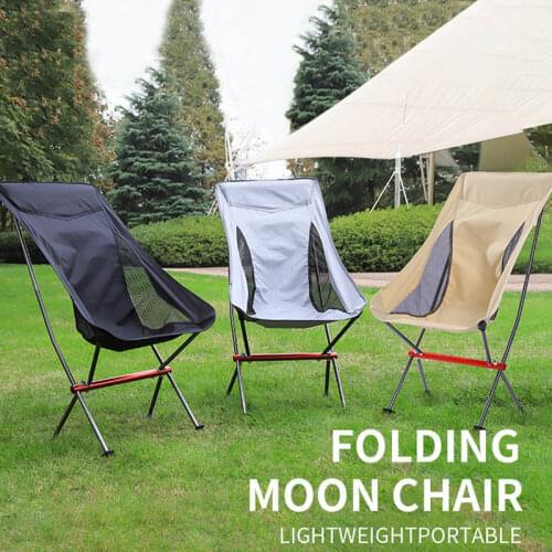 Outdoor Camping Chair Folding Portable Lightweight Foldable Fishing Chair with Backrest Camping Seat for Hiking Picnic BBQ Beach