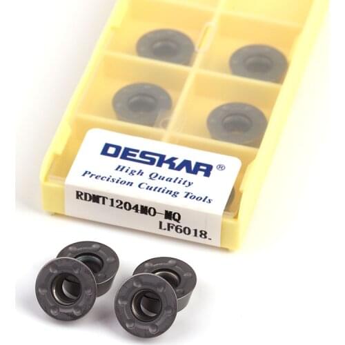 DESKAR R6 RDMT1204MO MQ LF6018 LF6028 CNC Lathe Cutting Cutter Tools Carbide Inserts Mill Turning Tool Stainless Steel And Steel