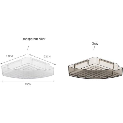 Bathroom Triangular Shower Shelf Corner Bath Storage Holder Organizer Rack for Kitchen Toilet