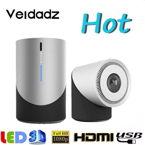 VEIDADZ DLP Projector S211 Sync Wireless Display Mini Portable Projector Full 1080P HD Home Theater With HDMI USB TF Projector