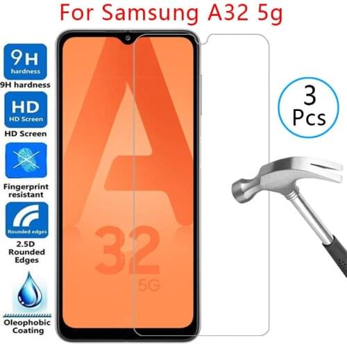 Tempered glass screen protector for samsung a32 5g case cover on galaxy a 32 32a protective phone coque bag samsunga32 galaxya32