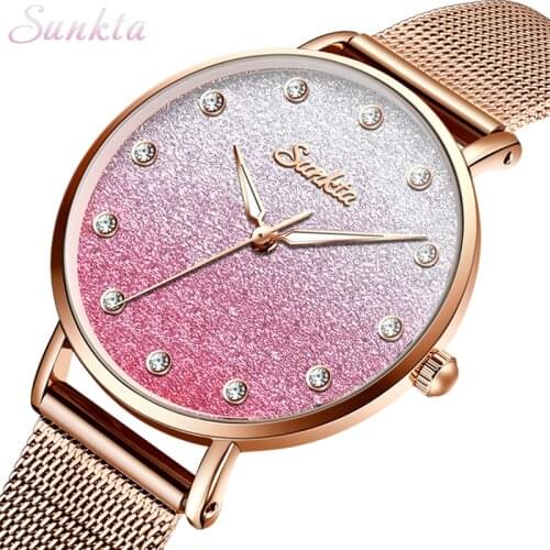 SUNKTA Watches Women Brand Ladies Fashion Watches Reloj Mujer zegarek damski montre femme relogio feminino relojes para mujer