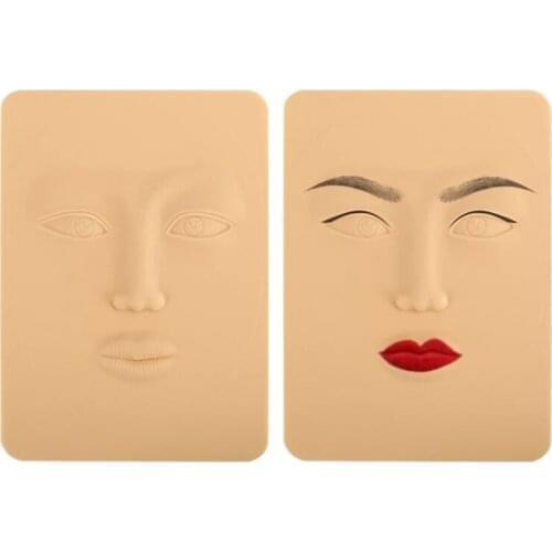 10pcs 3D Tattoo Fake False Skin Face Skin Silicon Sheets For Permanent Makeup Microblading Tattoo Practice Fake False Face Skin