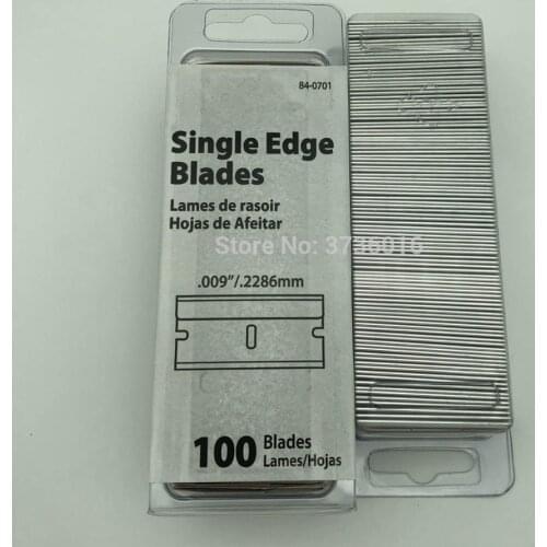 100pcs/box Single Edge Blade Mobile Phone Glue Cleaning Lcd Middle Frame Polarizer Film OCA Adhesive Clean Razor Tool