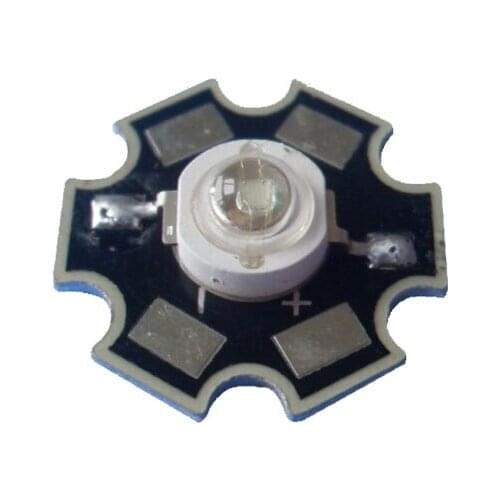 100X High quality 1W/3W/5W 410-415nm UV purple LED chip UV led beads with 20mm aluminum plate free shipping