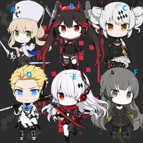 Anime Keychain Gray Raven Lucia BNP-06 Nanami Chrome Bianca Acrylic Keyring Strap Figure 6cm