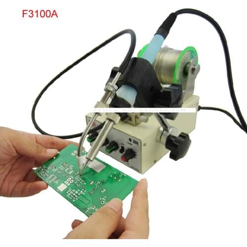 1pcs Automatic tin feeding machine constant temperature soldering iron Teclast iron F3100A multi-function foot soldering machine