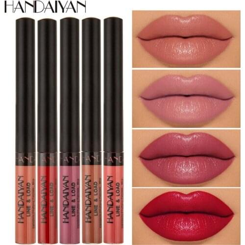 HANDAIYAN 12colors Velvet Matte Lipstick Long Lasting Waterproof Red Lip Gloss Make Up Liquid Lipsticks Lip Stick Lip Pen