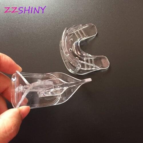 Fast shipping 50 pcs Soft dual teeth whitening Mouth trays, mouthpiece, duplex mouth guard