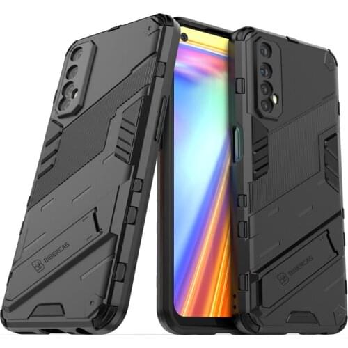Phone Holder Case For Oppo Realme 7 Case Bumper Anti-knock Hard PC Armor Full Cover For Oppo Realme 7 Case For Realme 7 6.5 inch