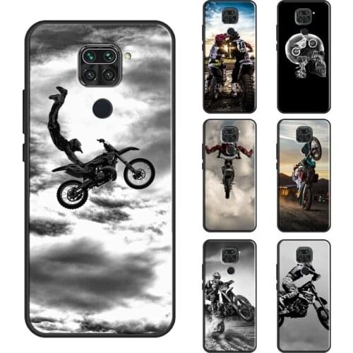 Moto Cross motorcycle sports Case For Xiaomi Redmi Note 9 Pro 7 8 Pro 8T 9S Note 10 Pro Coque For Redmi 9A 9C 9T 7A 8A