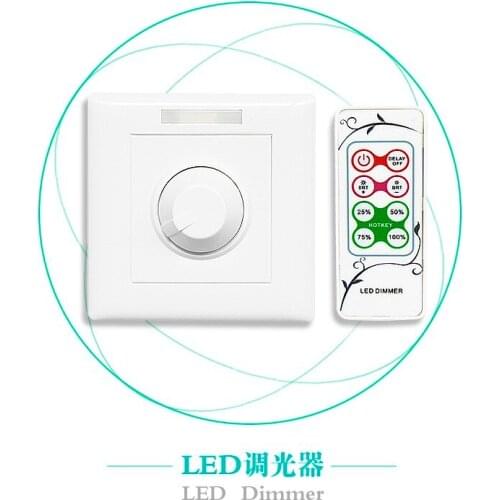 IR Led wall dimmer DC 12V 24V rotary switch dmx led controller DMX512 / 0-10V analog signal /PWM signal led dimmer