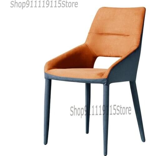 Italian Minimalist Dining Chair Nordic Luxury Designer Leisure Home Hotel Chair Stool Back Makeup Chair Simple