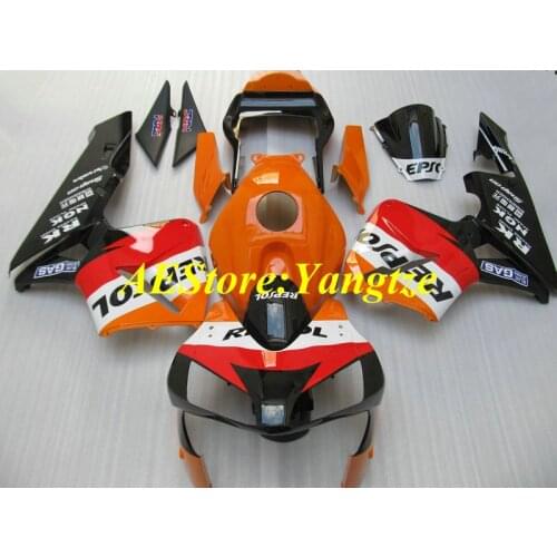 Custom Motorcycle Fairing kit for CBR600RR 03 04 CBR600 CBR 600RR F5 2003 2004 red orange Fairings set+gifts AX15