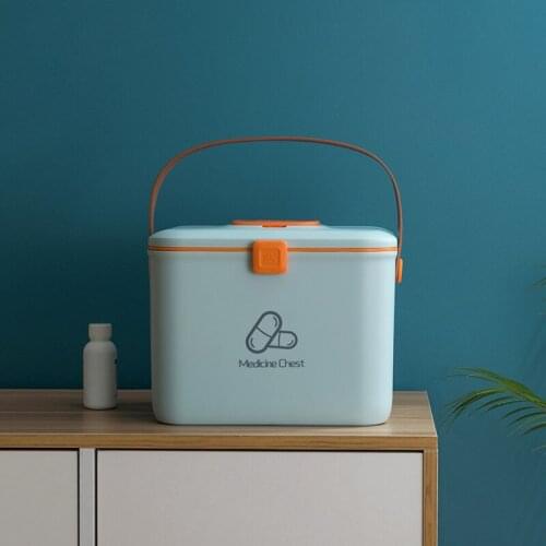 Medicine Storage Box Portable Medicine Organizer Box Large Capacity House Using Multifunctional Container
