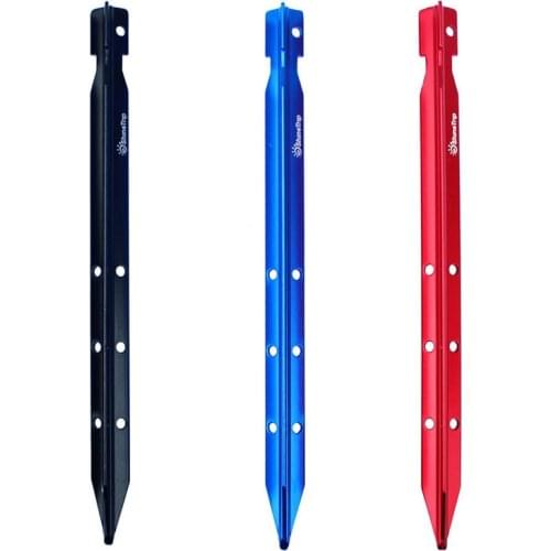 Strengthen triangulate nail 25cm porous tent skylight camping accessories Beach Butyl triangle Aluminum stakes rod building pegs