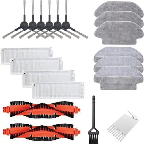 HOT！-Main Side Brush Hepa Filter Cloth For Xiaomi Mijia Robot Vacuum STYTJ02YM Robotic Cleaner Accessories