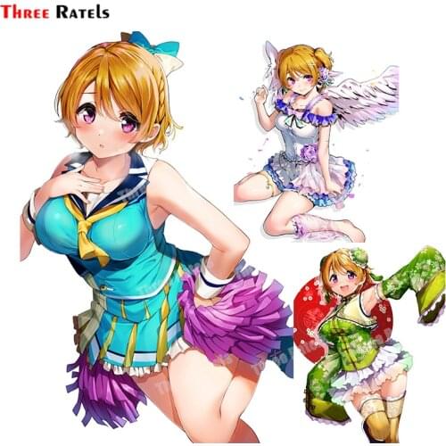 Three Ratels B216 Koizumi Hanayo Love Live Sticker For Fuel Tank Cap Car Styling Decoration Anti Scratch Film Waterproof Decals