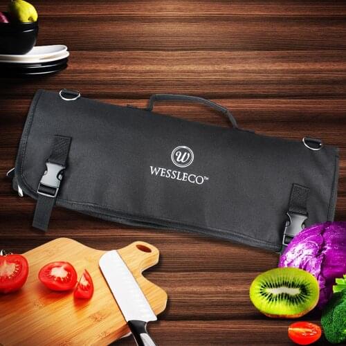 New 2020 Chef knife storage bag Nylon Chef Roll Bag with 8 Pocket for Kitchen Accessories Portable Knifes Case Holder
